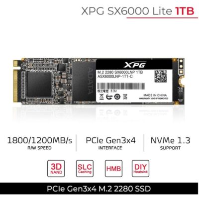 Adata ASX6000LNP 1TT C SX6000 Lite 1TB M.2 2280 PCIe 3.0 Solid State Drive