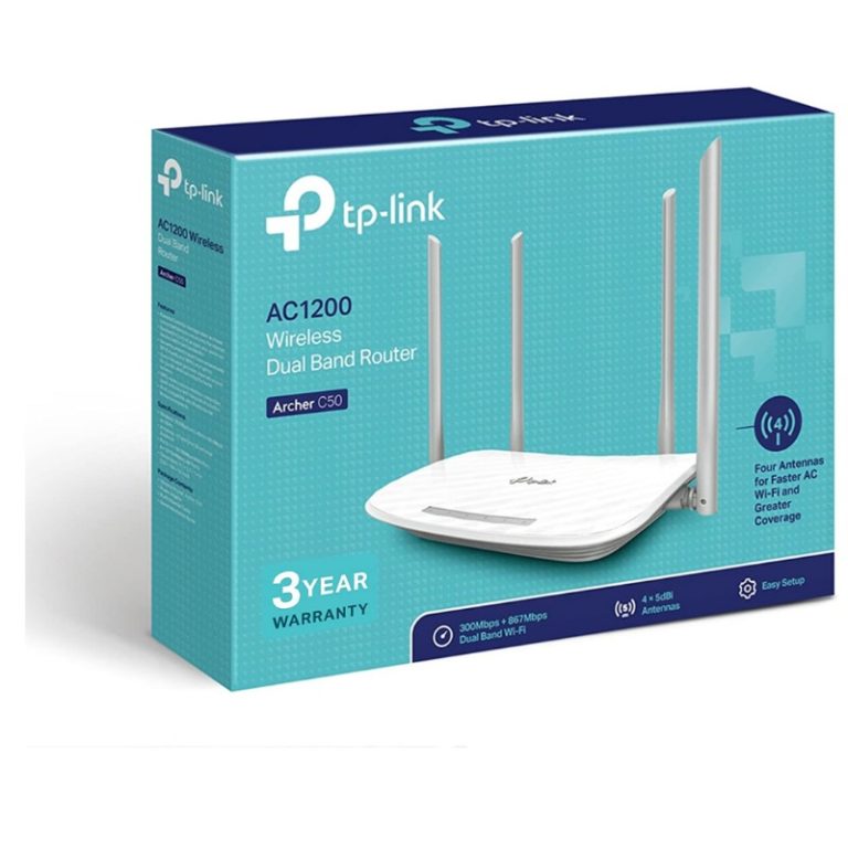 TP Link Archer C50 AC1200 Wireless Dual Band Router