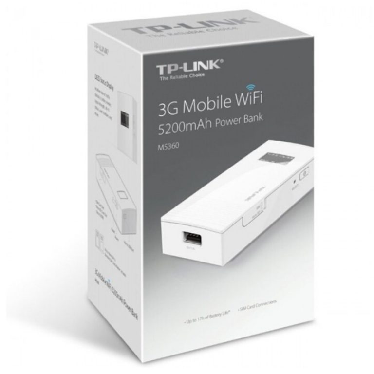 TP Link TL M5360 3G Mobile Wi Fi 5200mAh Power Bank