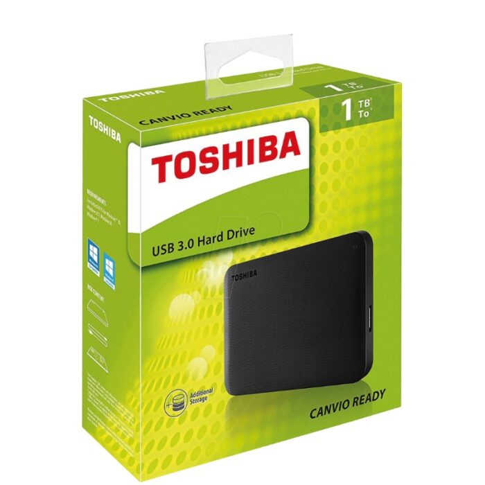 Toshiba Canvio Ready 1TB Portable External Hard Drive 2.5 Inch USB 3.0 Black