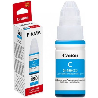 Canon GI 490 Cyan Ink Bottle 3