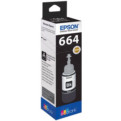 Epson T6641 EcoTank Ink Bottle Singlepack 1 x 70ml Black 1