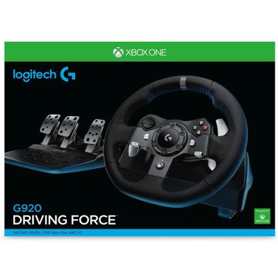 Logitech G920 Driving Force Racing Wheel and Floor Pedals Xbox Series X S Xbox One PC Mac