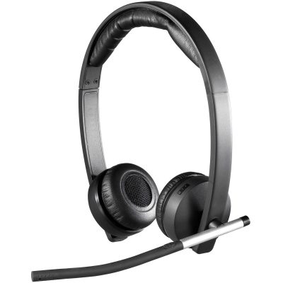 Logitech H820e Wireless Dual Stereo Headphones with Noise Cancelling Microphone