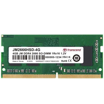 Transcend 4GB JM DDR4 2666 SO DIMM 1Rx16 1.2V JM2666HSD 4G