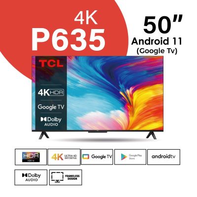 tcl 50p635 50 inch 4k hdr google tv