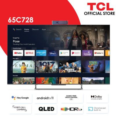 tcl 65c728 65 inch 4k qled certified android tv